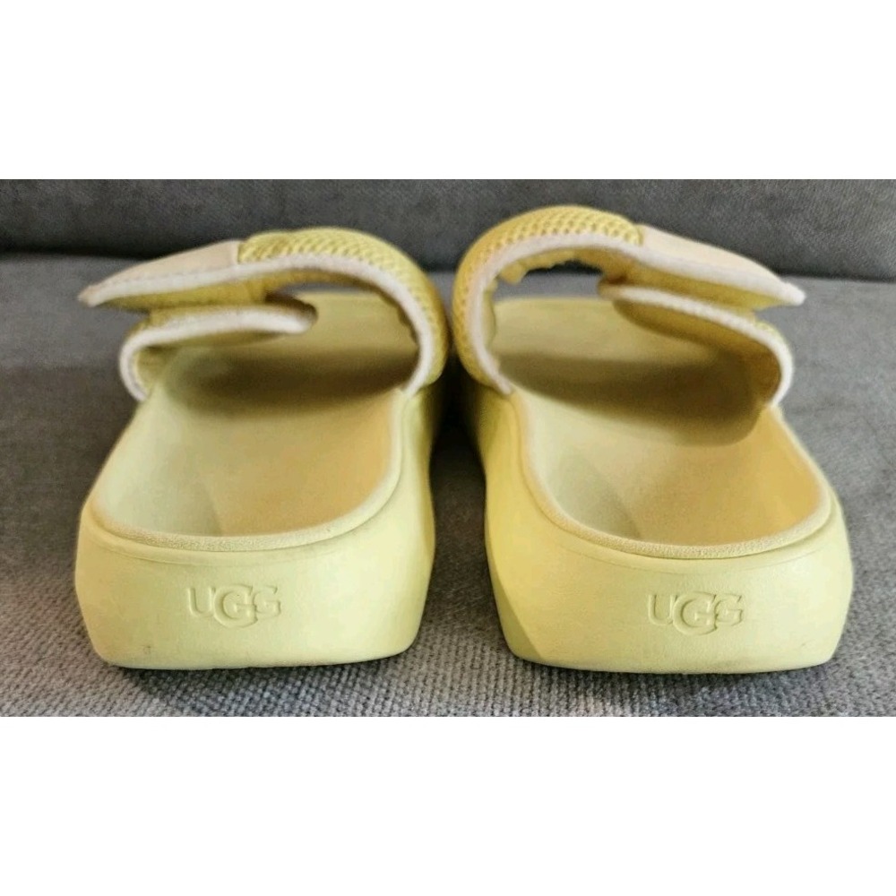 Ugg LA Light Sandals Womens Size 11 Yellow Slides Comfort No Size Tag - Picture 6 of 11